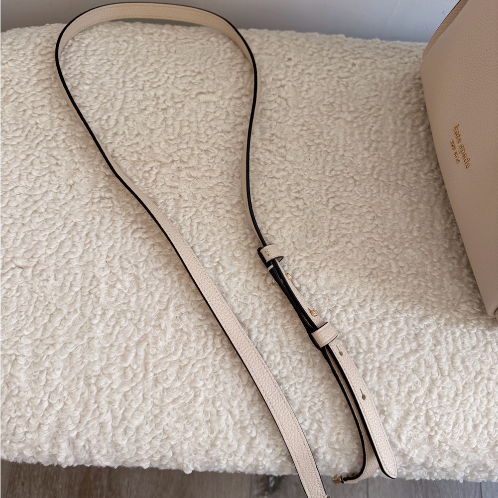 kate spade Cream Pebbled Leather Shoulder Bag - Picture 7 of 12